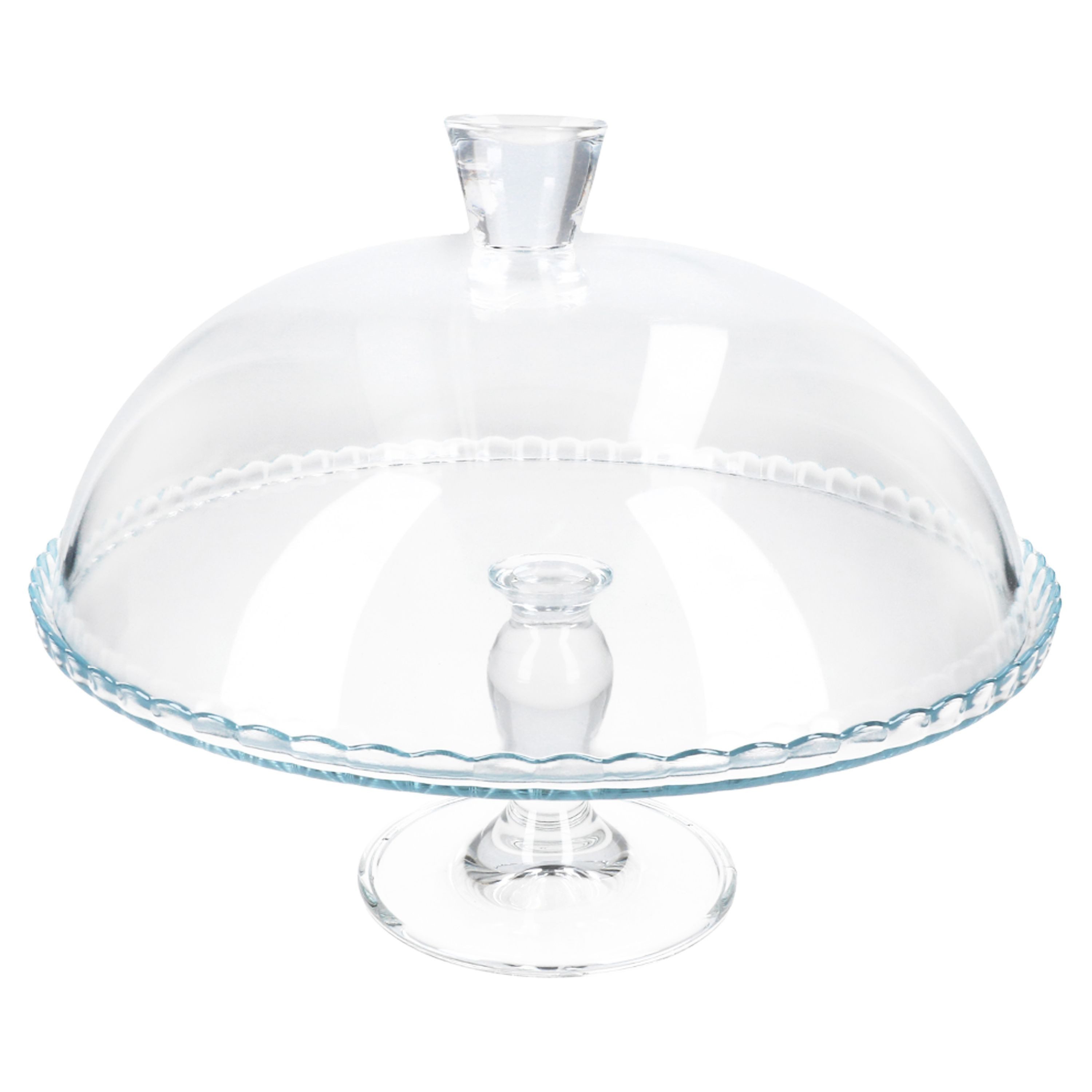 MamboCat Tortenplatte MamboCat Tortenplatte auf Fuß mit Haube Glas Ø32cm Käseglocke Kuchen, Glas