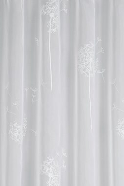 Vorhang Voile-Flock, GARDINIA, Schlaufen (1 St), transparent, Stoff Voile-Flock