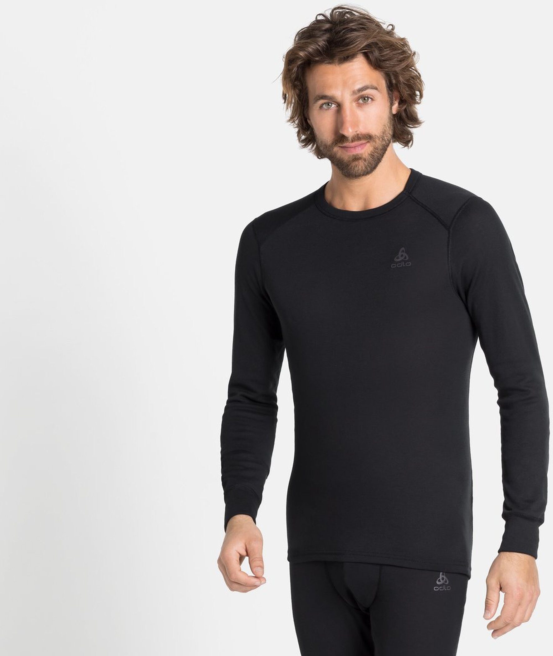 Odlo Funktionsshirt BL TOP crew neck l/s-ACTIVE WARM mit Rundhalsausschnitt, Kurzarm, schnell trocknend, atmungsaktiv