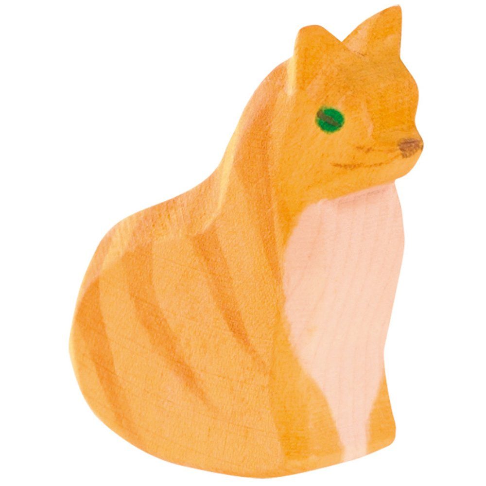 Ostheimer Spielfigur Katze sitzend Holztier Spieltier Spielfigur Bauernhoftier, (Set, 1-tlg., 1), Made in Germany