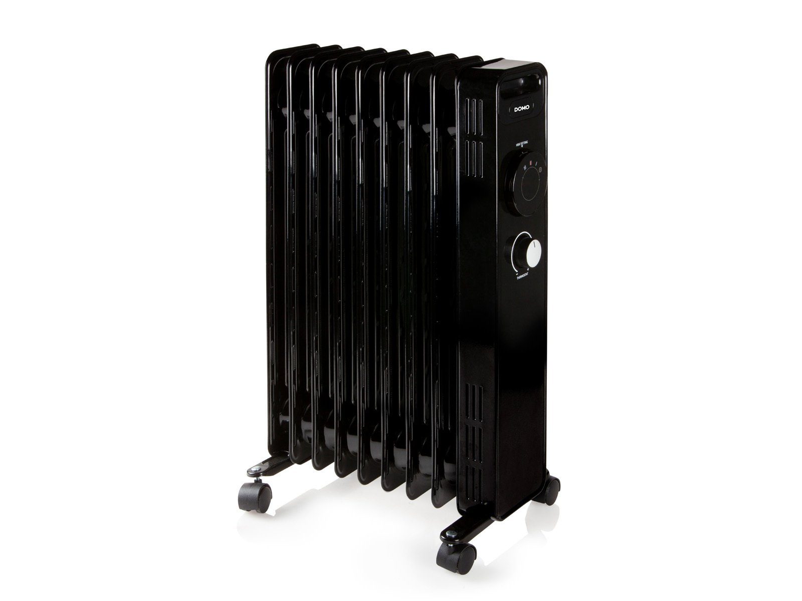 Domo Elektro Domo Elektro Rippen leise Heizkörper 2000 W, Heizradiator 9 Elektroheizung Ölradiator, mobile