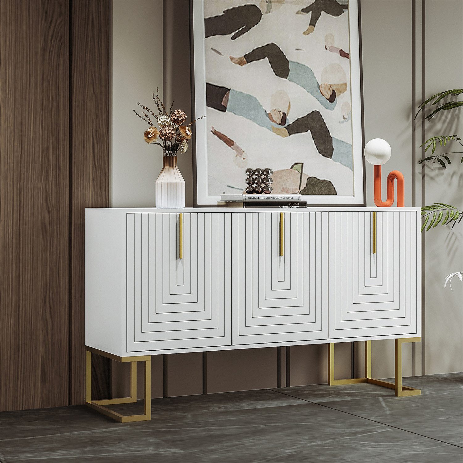 autolock Sideboard 3-türiges Sideboard mit verstellbaren günstig online kaufen