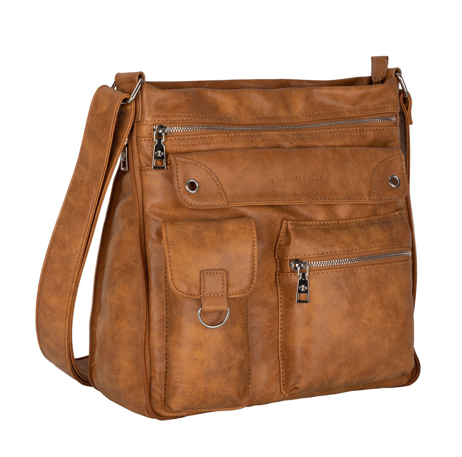 Umhängetasche Damen Tasche Schultertasche Umhängetasche Leder Optik Handtasche
