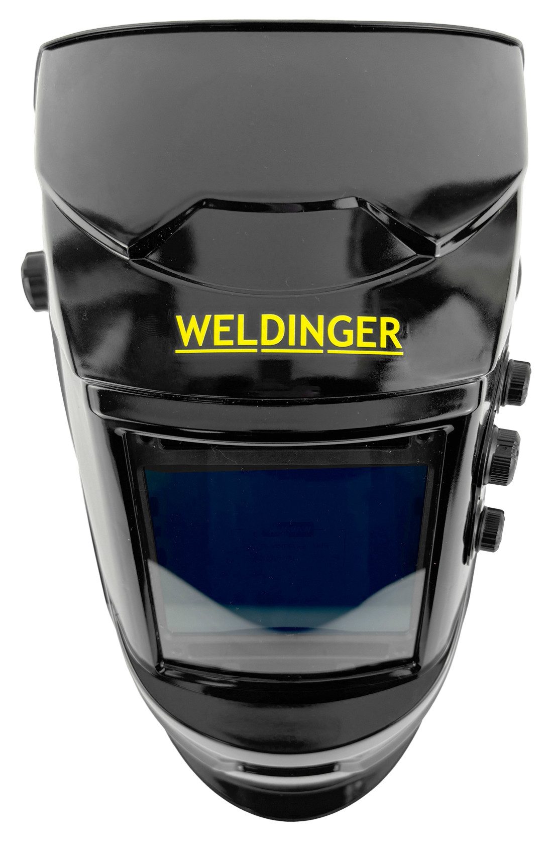 WELDINGER Schweißhelm AH 350 Realcolor Panorama Automatik Kopfschirm Solar DIN5-13, Verdunkelungseinstellung, automatischer Schweißschutzfilter