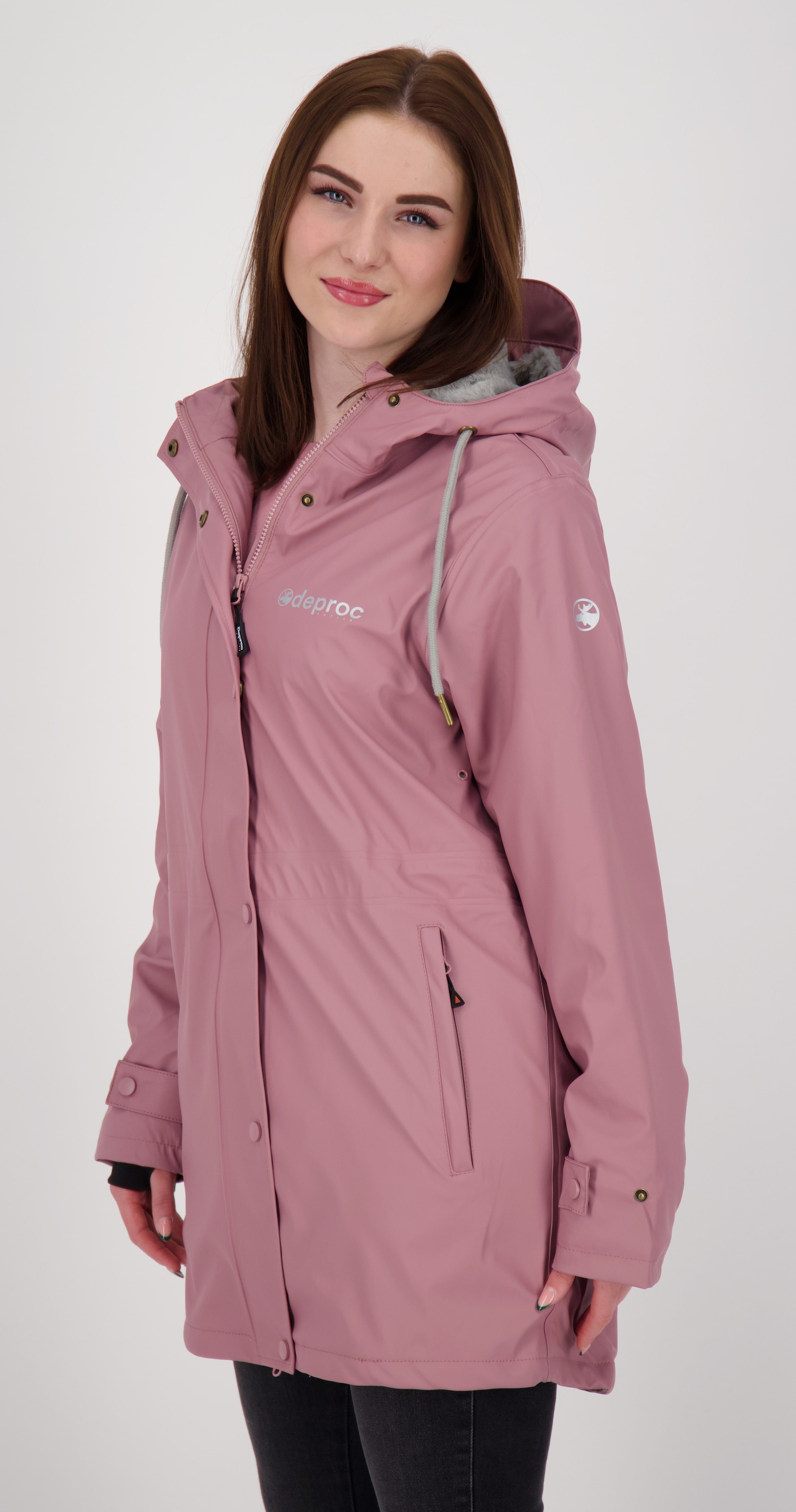 Active Winterjacke Friesennerz Großen old WOMEN ELLESMERE erhältlich Größen rose DEPROC Auch in