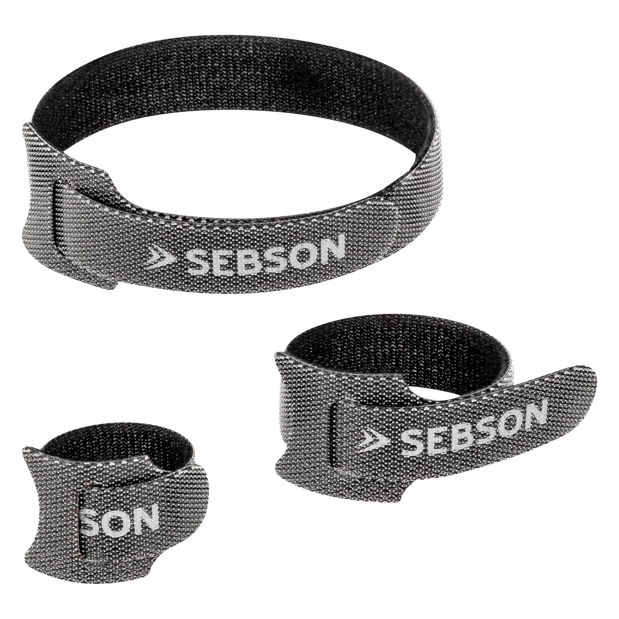 SEBSON Kabelbinder Kabelbinder wiederverschließbar 50er Set - 25cm/ 15cm/ 10cm Länge