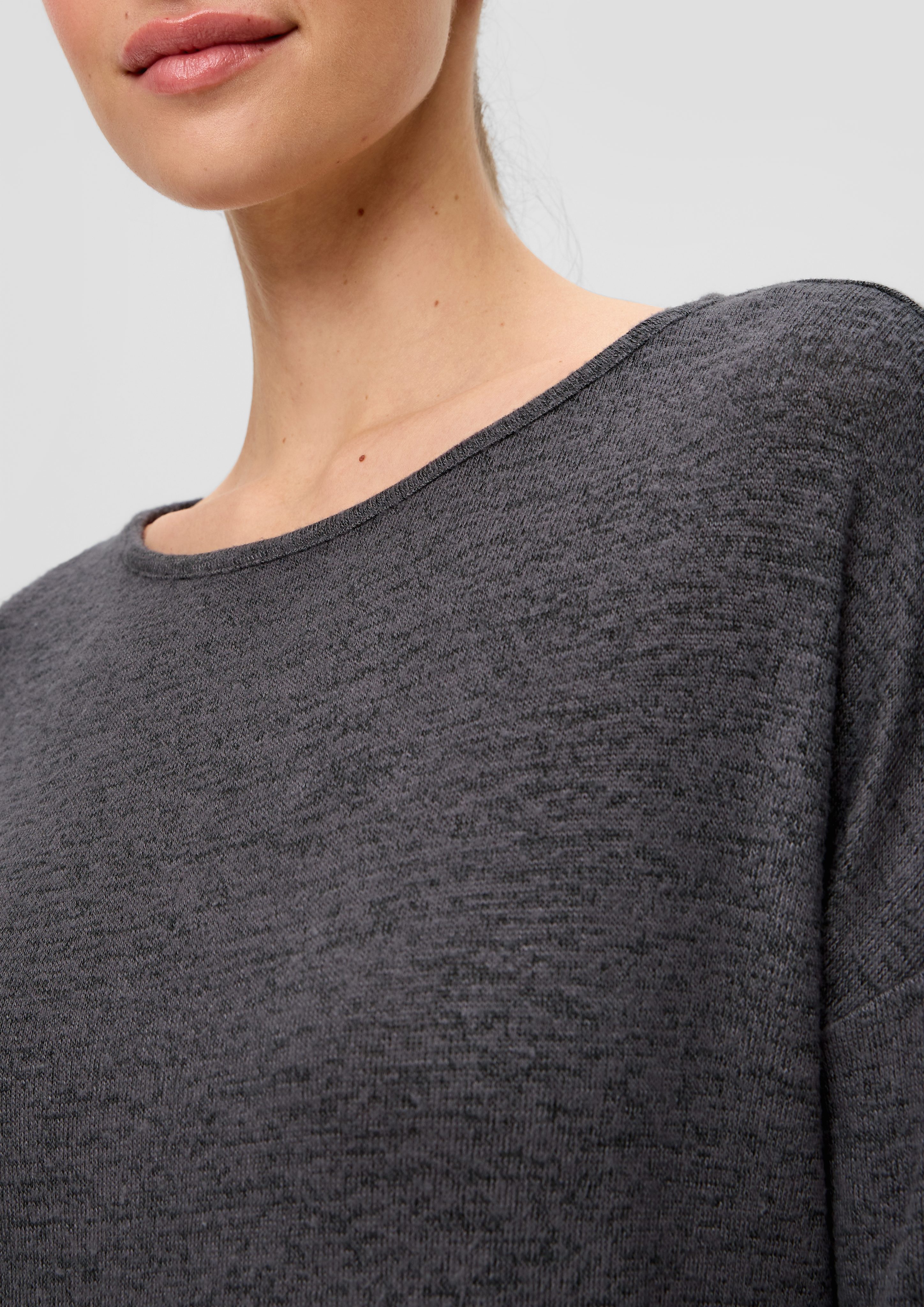 QS 3/4-Arm-Shirt Weiches Shirt aus Viskosemix günstig online kaufen