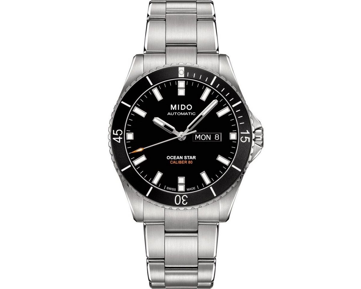 Mido Taucheruhr Mido Herren Uhr M0264301105100 Ocean Star 200 Edelstahl, (1-tlg)