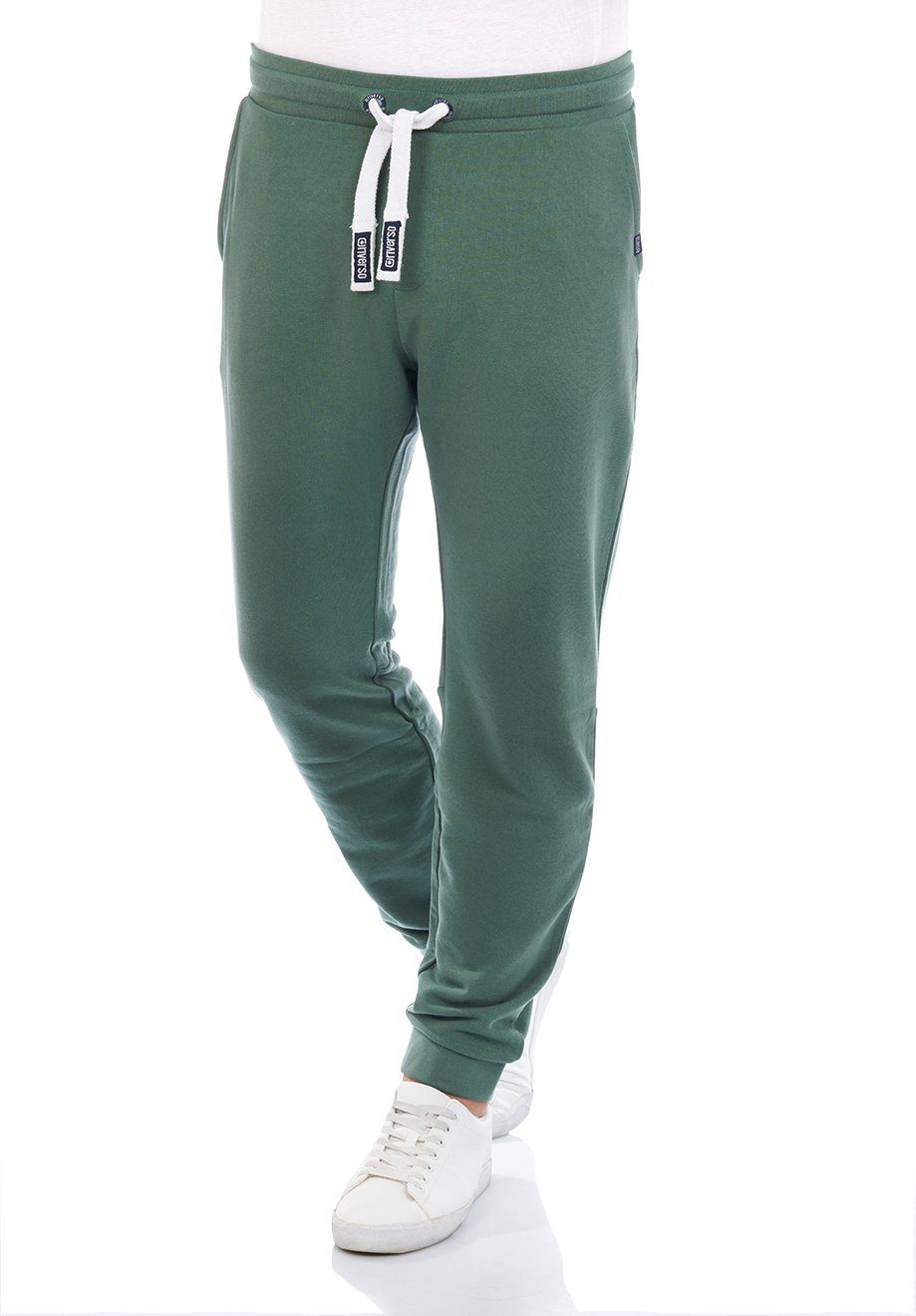 Trainingshose Fit Green aus Forest RIVLino Joggingshose Sweathose pflegeleichter Baumwollmischung riverso Herren Regular