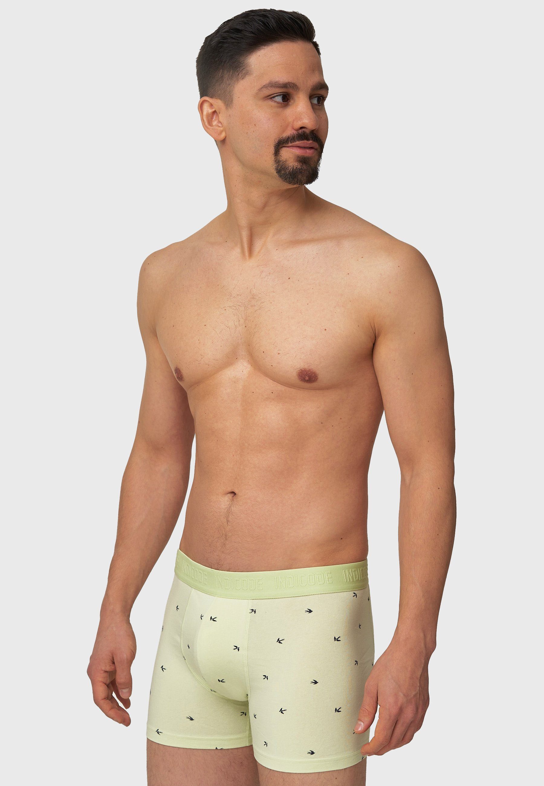 Matthesen Peach/Green Boxershorts Indicode