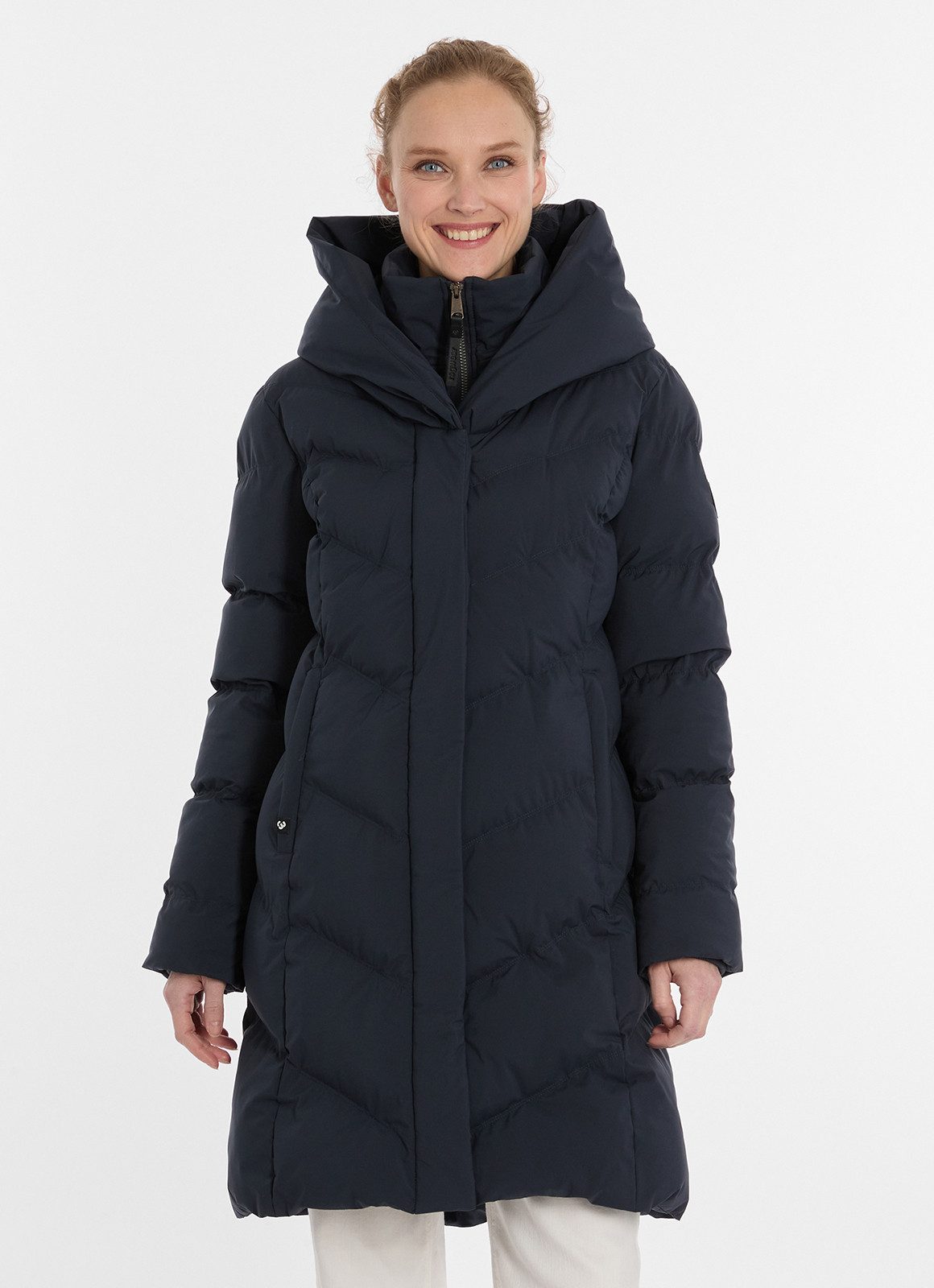 Ragwear Steppmantel NATALKA verdeckter Reißverschluss