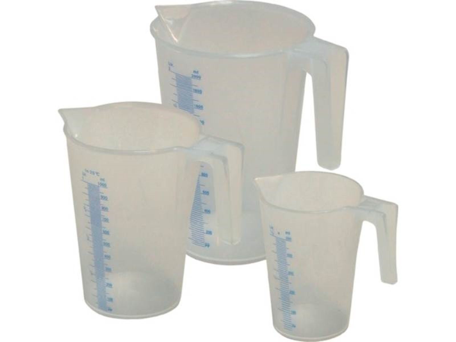 MATO Messbecher MATO 3330071 Messbecherset 0,5 / 1 / 2 l 3-teilig PP