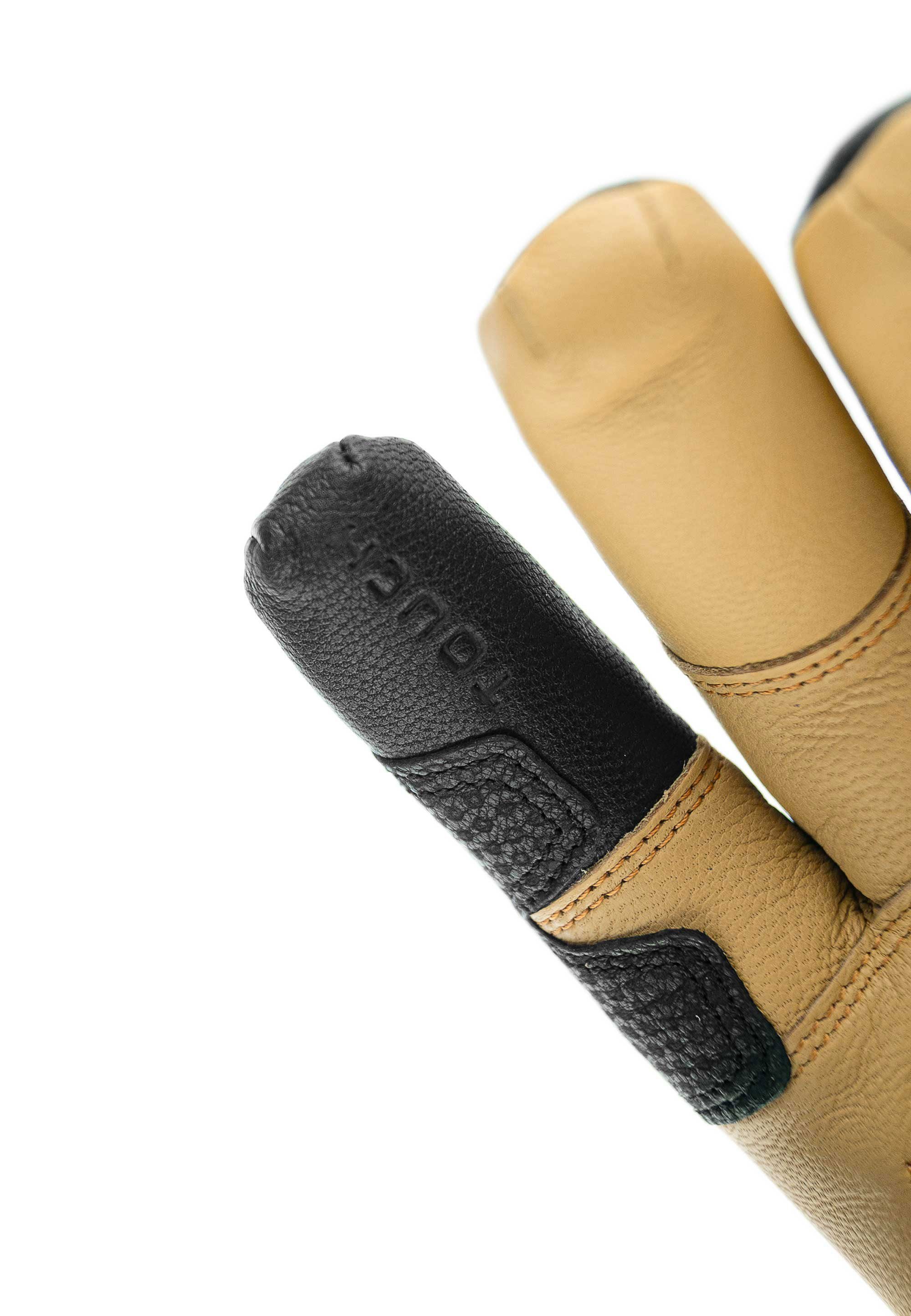 R-TEX® Lleon XT schwarz-beige Touchscreen-Funktion Skihandschuhe mit Reusch