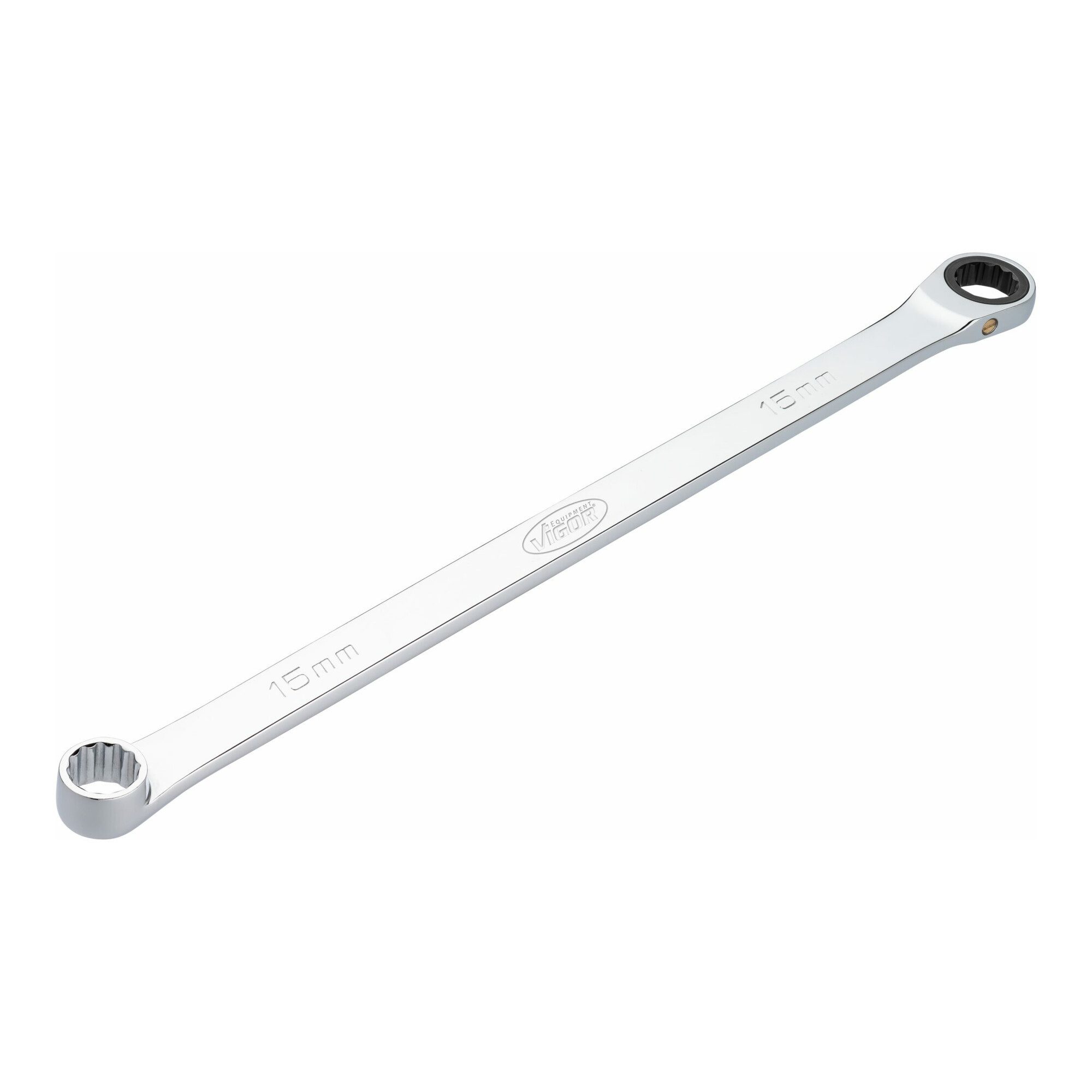 VIGOR Ratsche VIGOR Ratschen-Ringschlüssel, extra lang, V7031-15, SW 15 mm
