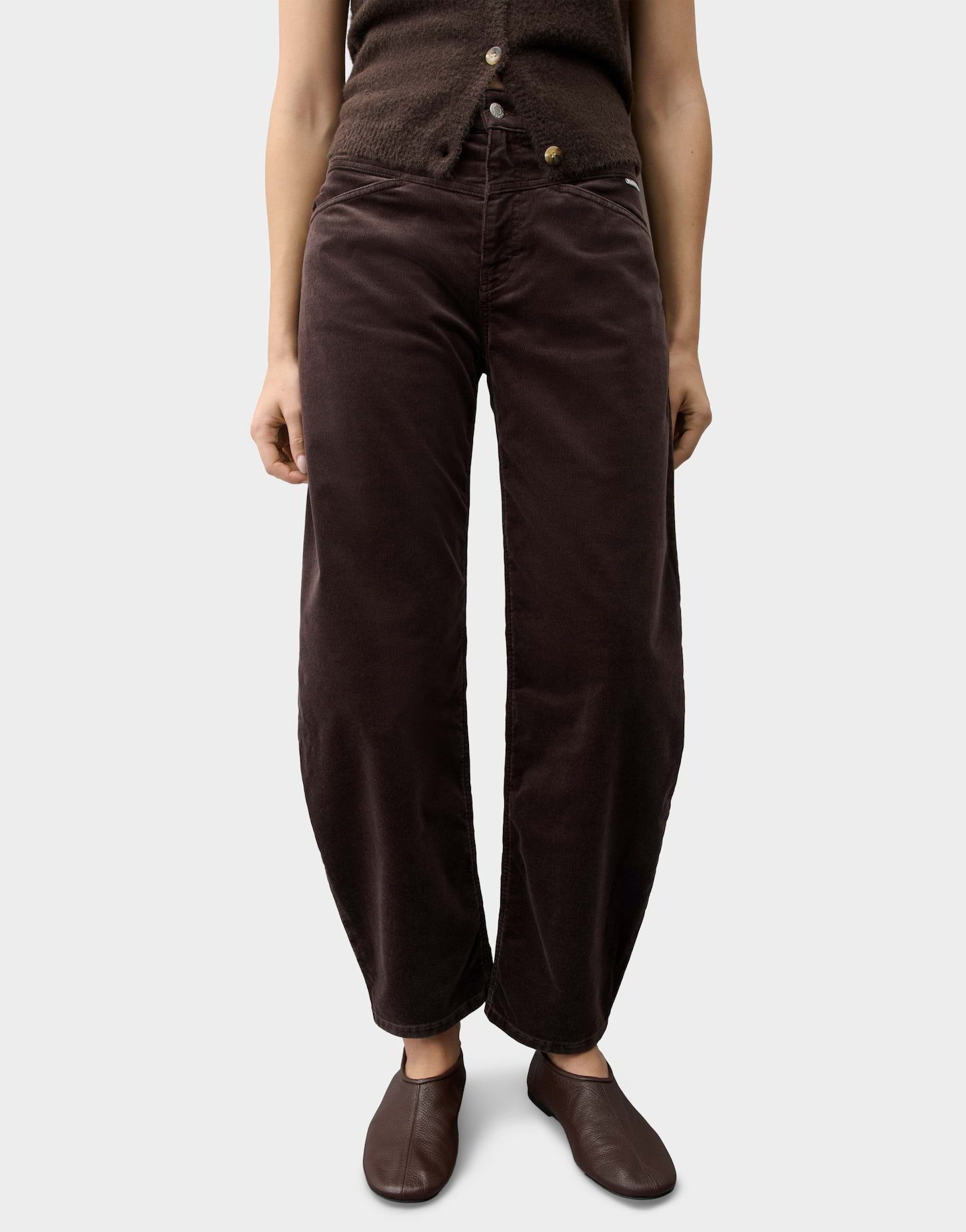 OPUS PANTS Relax-fit-Jeans MARI COSMO Barrel Jeans aus Feincord Mid Rise Vielseitig kombinierbar für Looks