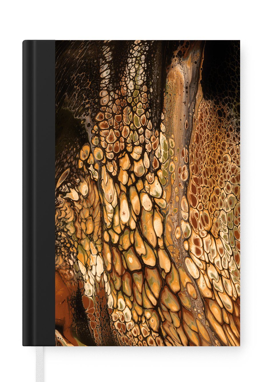 MuchoWow Notizbuch Malerei - Abstrakt - Design, Notebook, Notizblock a5, Tagebuch, Journal Liniert