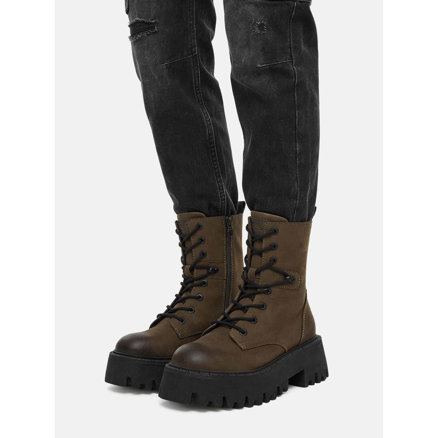 G-STAR G Star Raw Damen Stiefel STAR RAW-CEO-WI34-MANYA-03 Khaki Stiefel