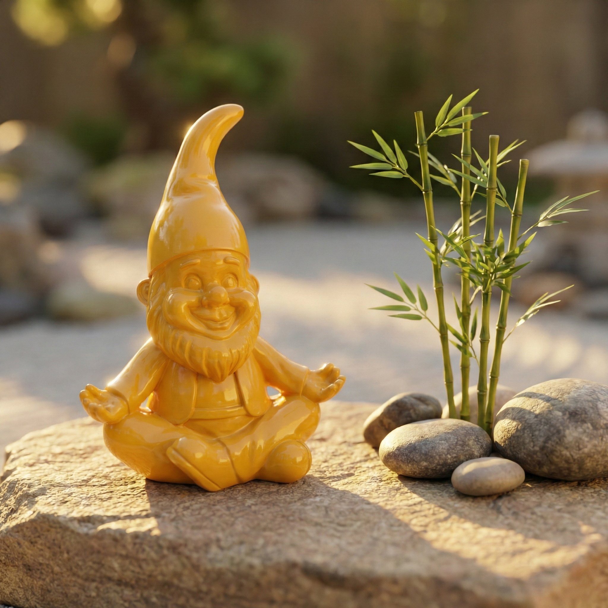 colourliving Gartenzwerg GartenPoser Yoga-Gartenzwerg »ZenPoser«, in 2 Größen & 6 Farben, (1 St), Wähle einfach deine Lieblingsfarbe und die passende Größe aus!