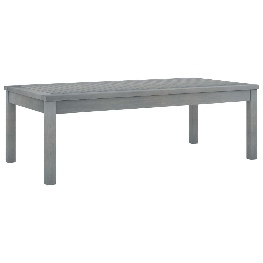 vidaXL Gartentisch Couchtisch 100x50x33 cm Grau Massivholz (1-St)