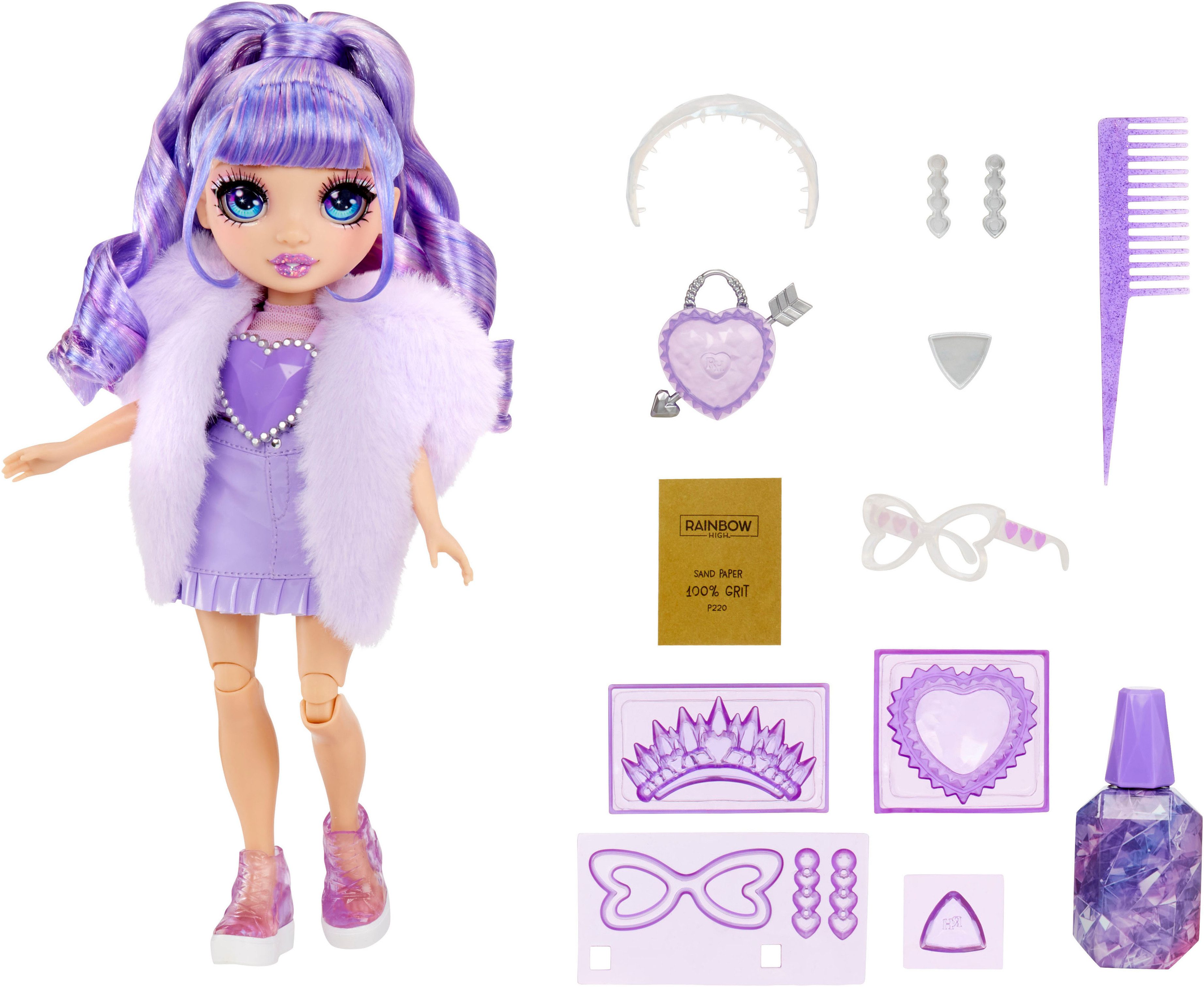 Rainbow High Anziehpuppe Creative Crystals Fashion Doll- Violet günstig online kaufen