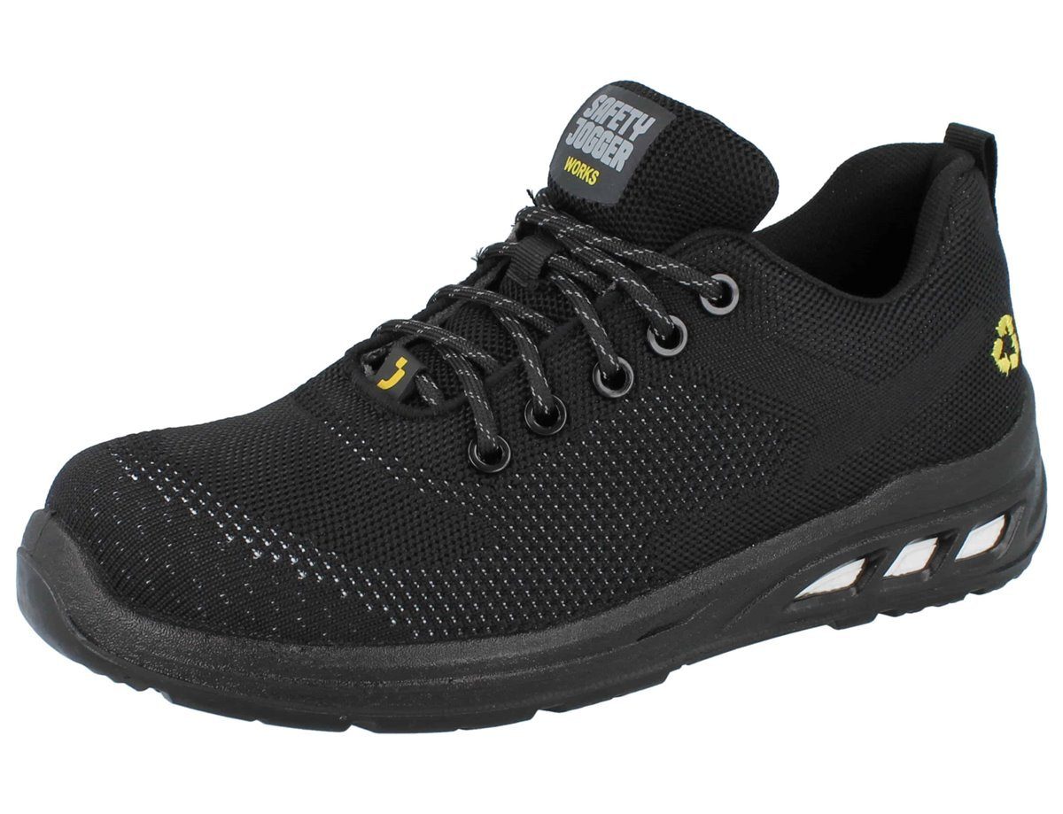 Safety Jogger SAFETY JOGGER EcoFitz Damen Herren Sicherheitssneaker S1P schwarz - Sicherheitsschuh Wechselfußbett