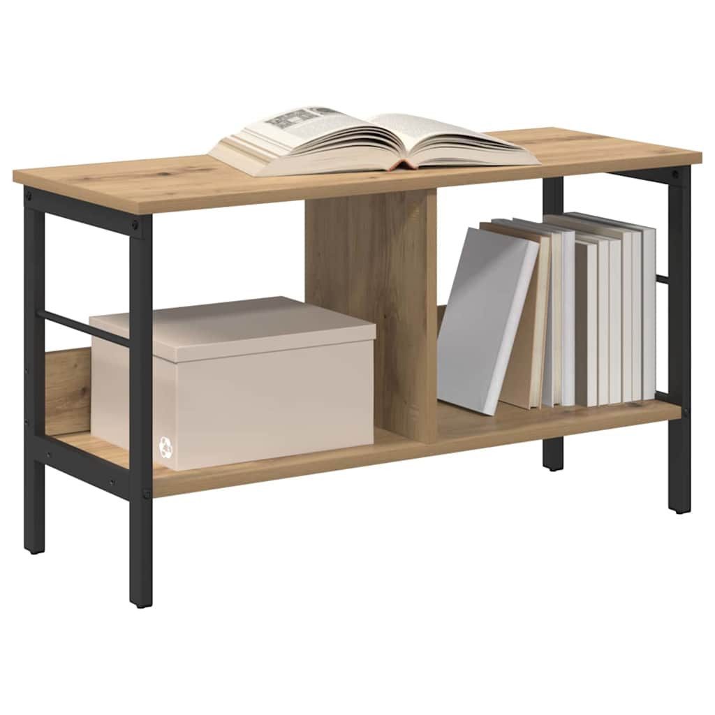 vidaXL Bücherregal Bücherregal Artisan-Eiche 82 x 32 x 47 cm Holzwerkstoff, günstig online kaufen