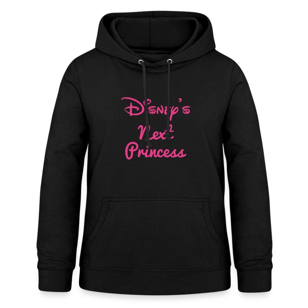 Spreadshirt Hoodie Disney Prinzessinen Disneys Next Princess Spruch Damen Hoodie (1-tlg)
