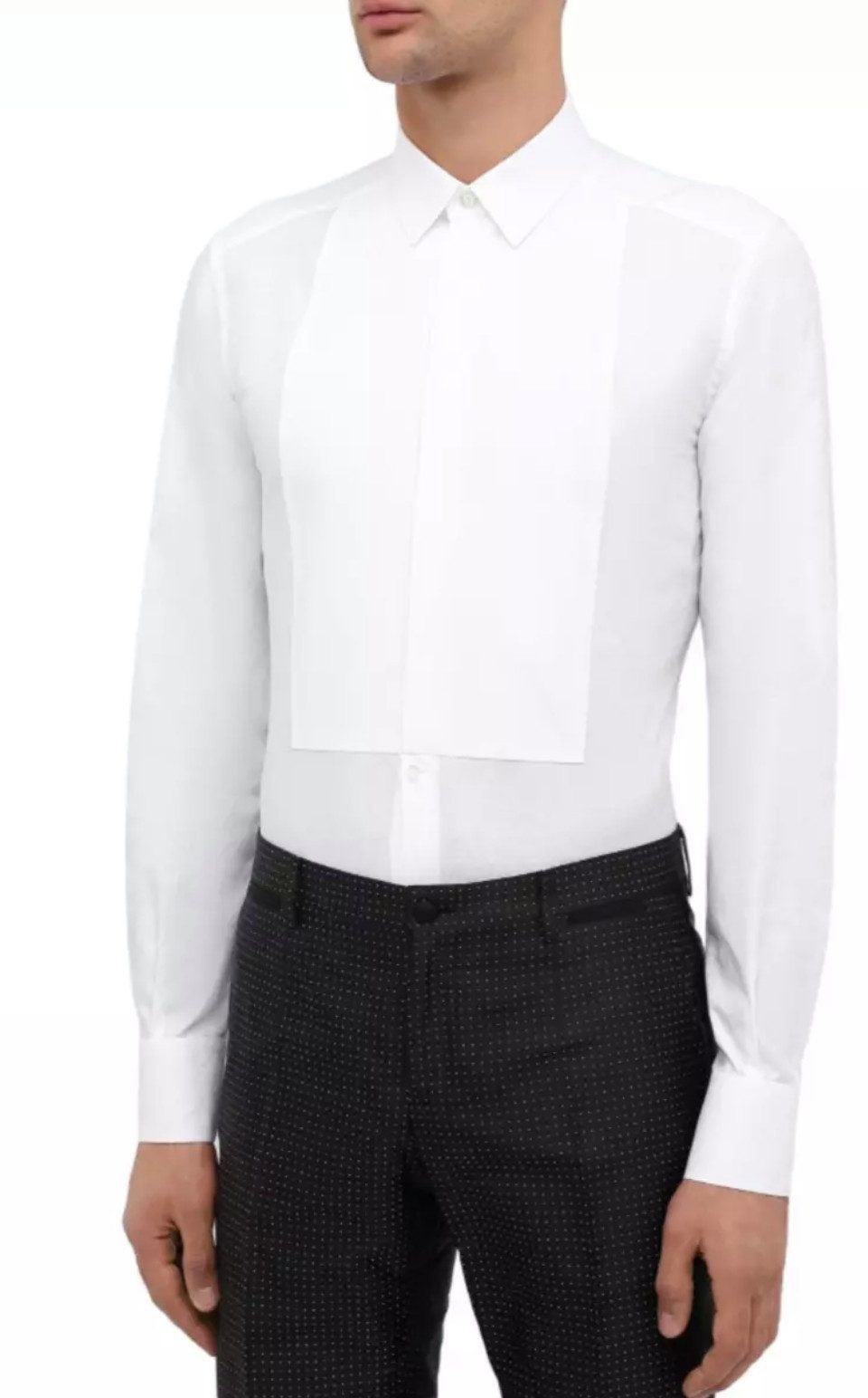 DOLCE & GABBANA Smokinghemd Gold Floral Catwalk Tuxedo Hemd floraler Jacquard-Struktur – edel und dezent