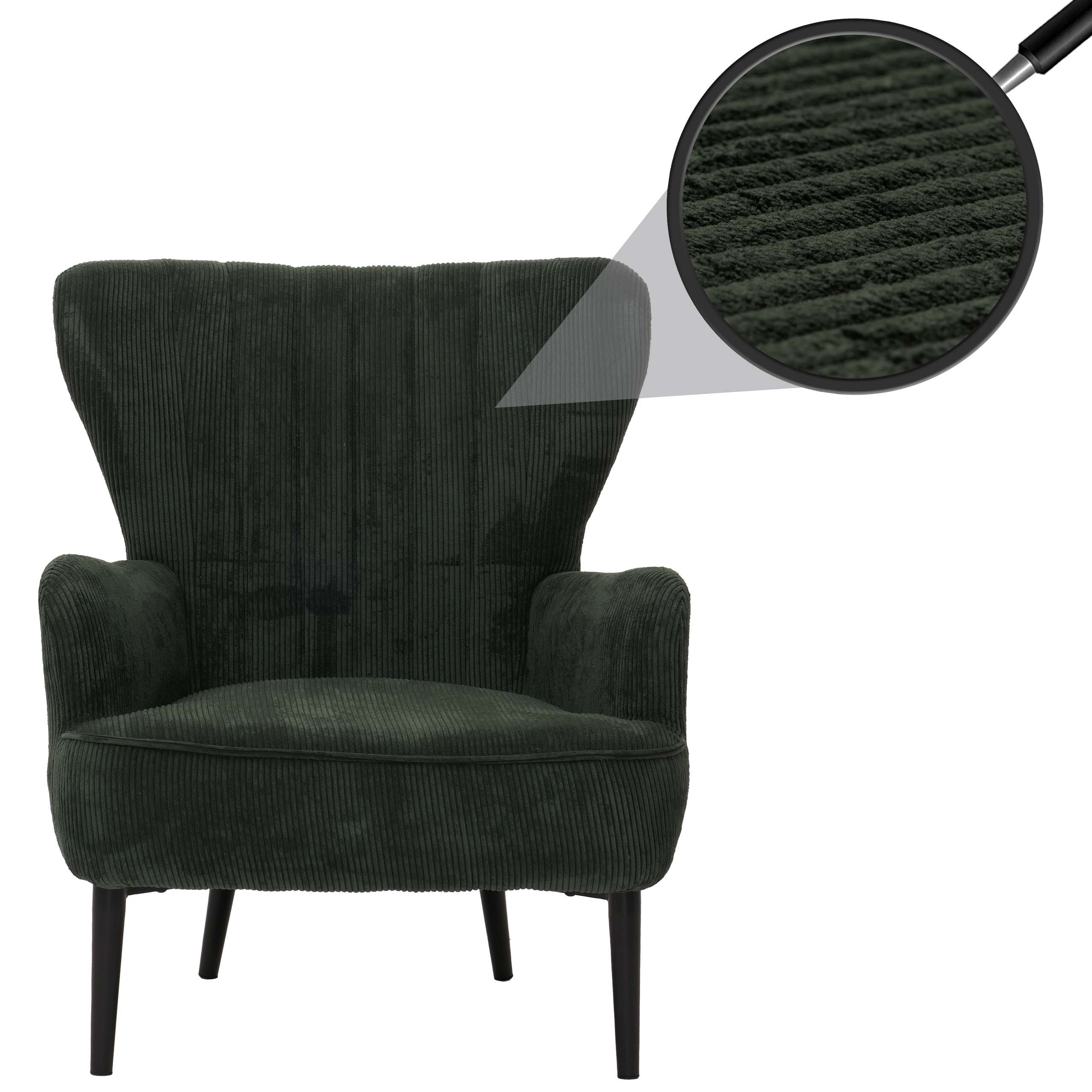 MCW Loungesessel MCW-K37-Co, Mit Armlehnen, Mit dekorativen Ziernähten