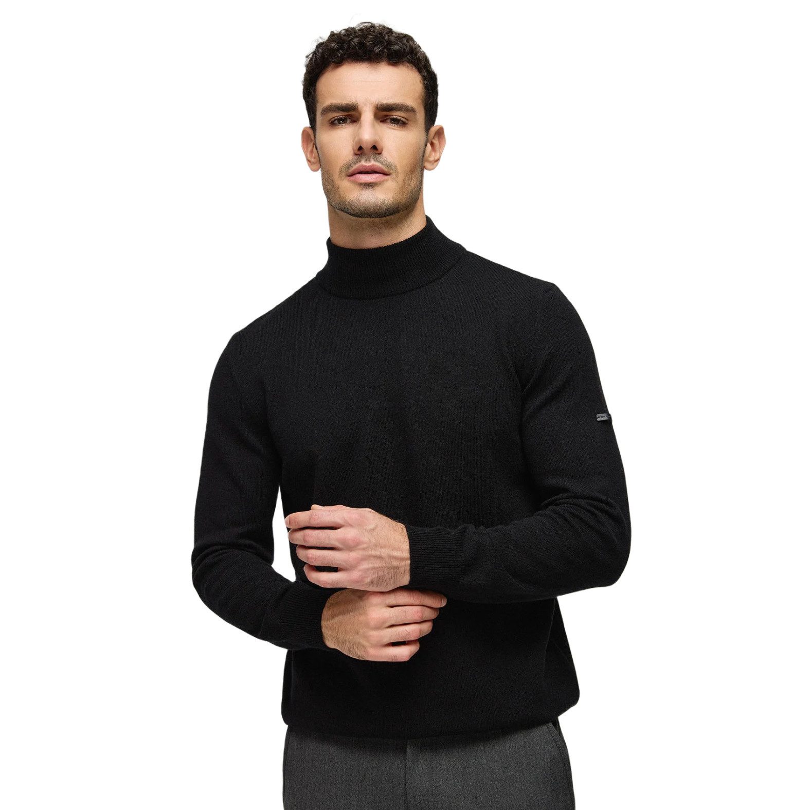 Rollkragenpullover Herren Pulli Rollkragen Merinowolle Herren
