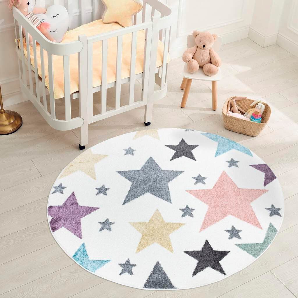 Carpet City Kinderteppich ANIME903, rund, Höhe: 11 mm, Kinderzimmer Teppich günstig online kaufen