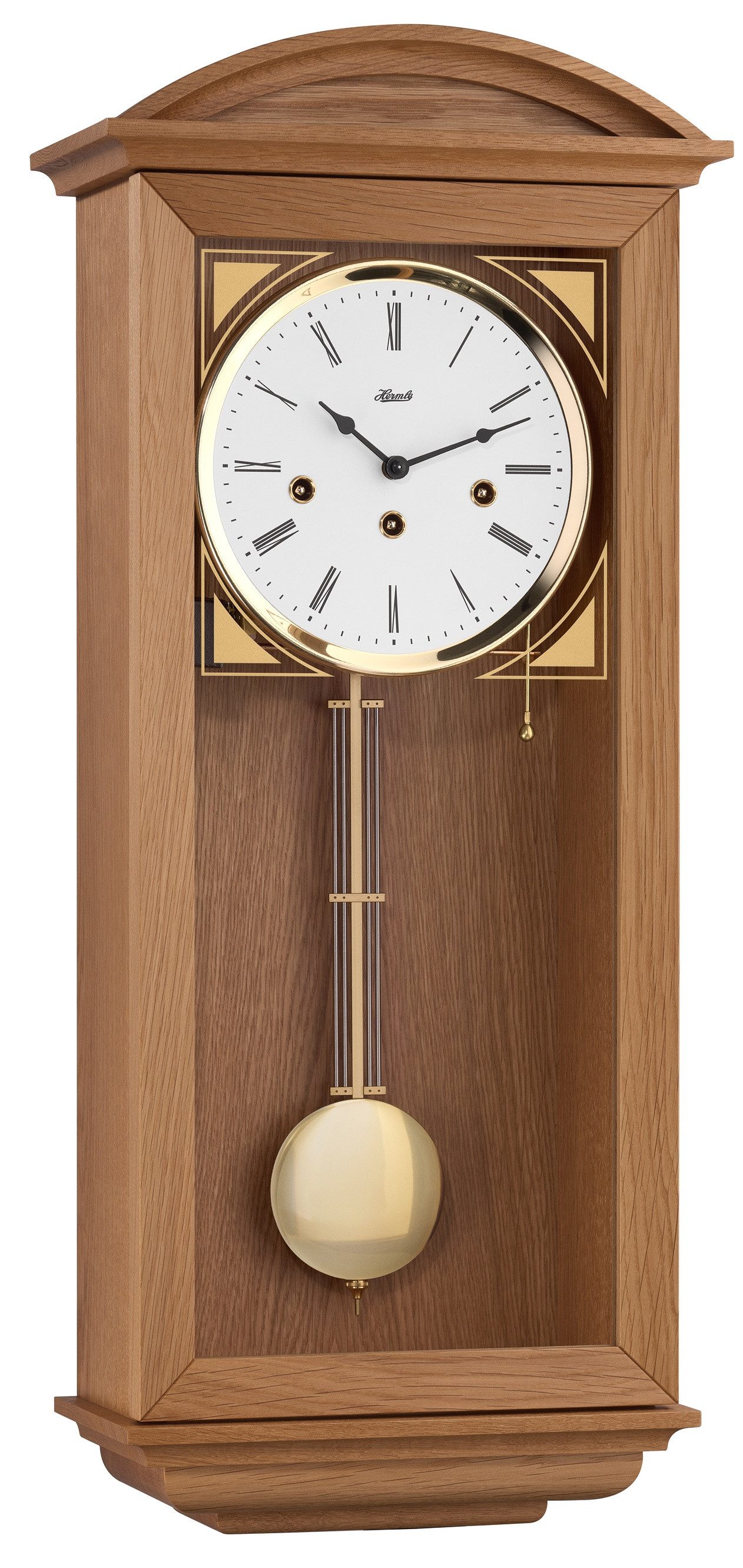 Hermle Regulator Pendelwanduhr Hermle 71025 mechanisch 8 Tage Uhrwerk 0341 (Schlag auf Gongstäbe)