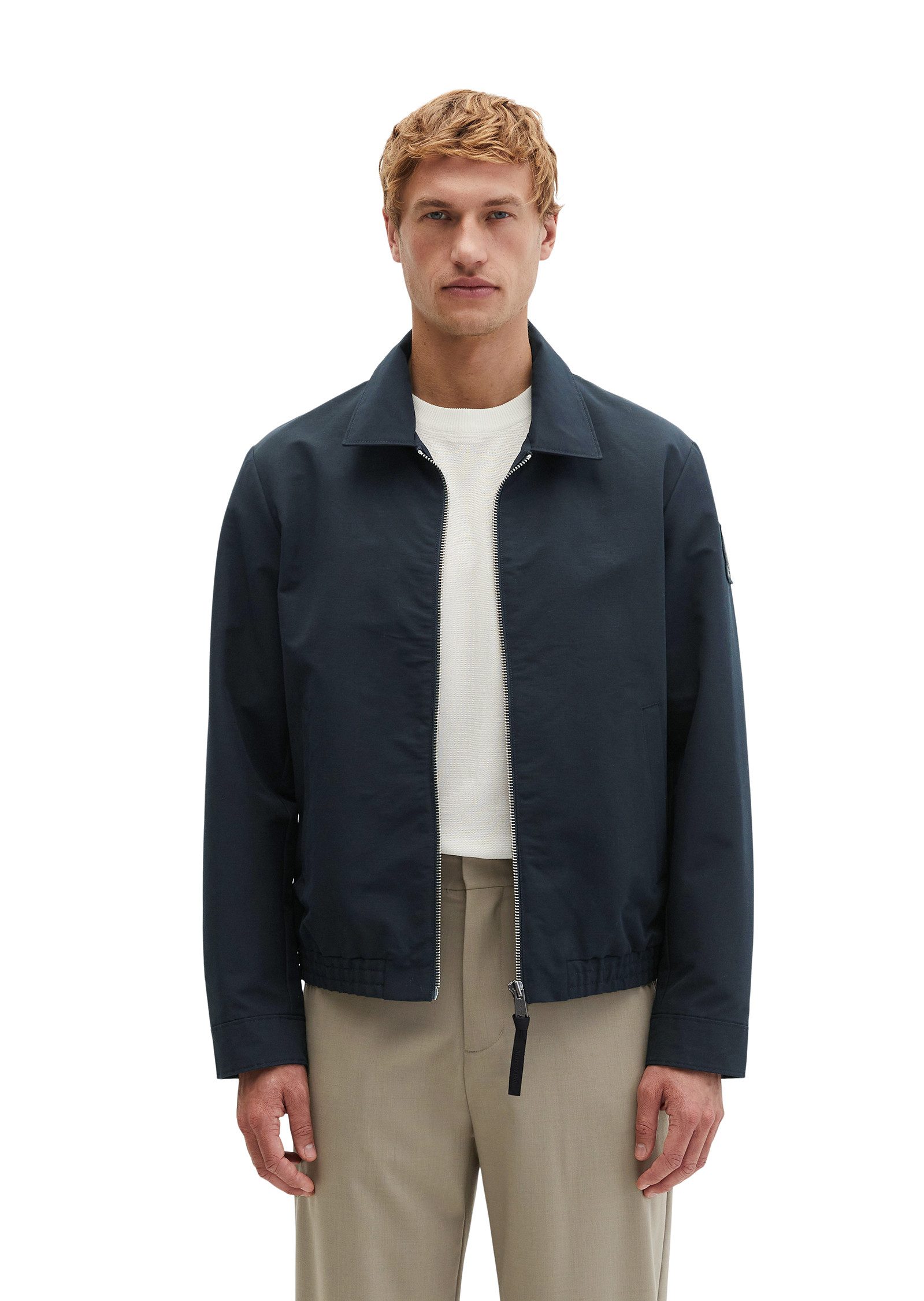 Marc O'Polo Outdoorjacke aus wasserabweisendem Bio-Baumwoll-Canvas