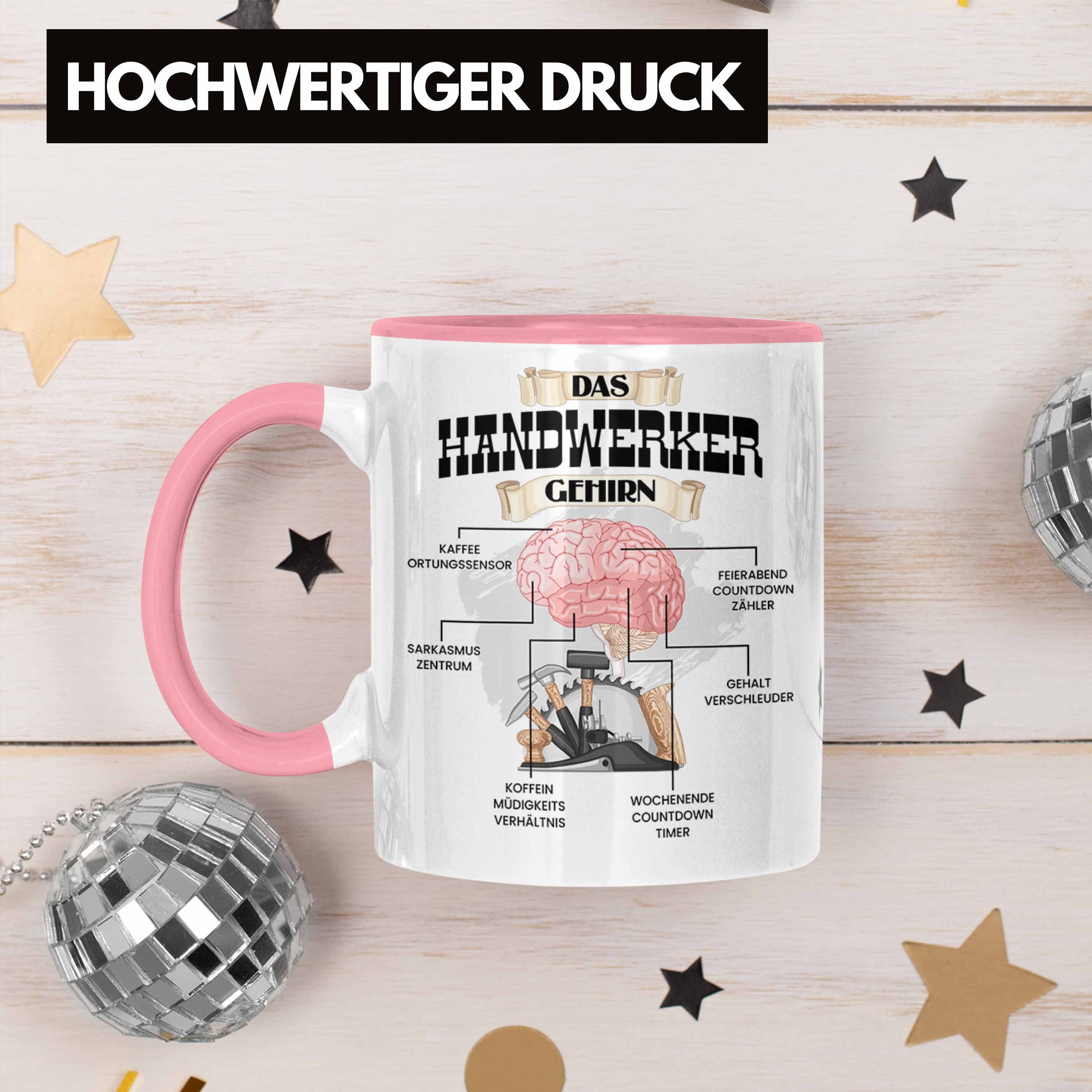 Mechan - Lustiges Tasse Trendation für Geschenk Rosa Trendation Hausmeister Handwerker Tasse