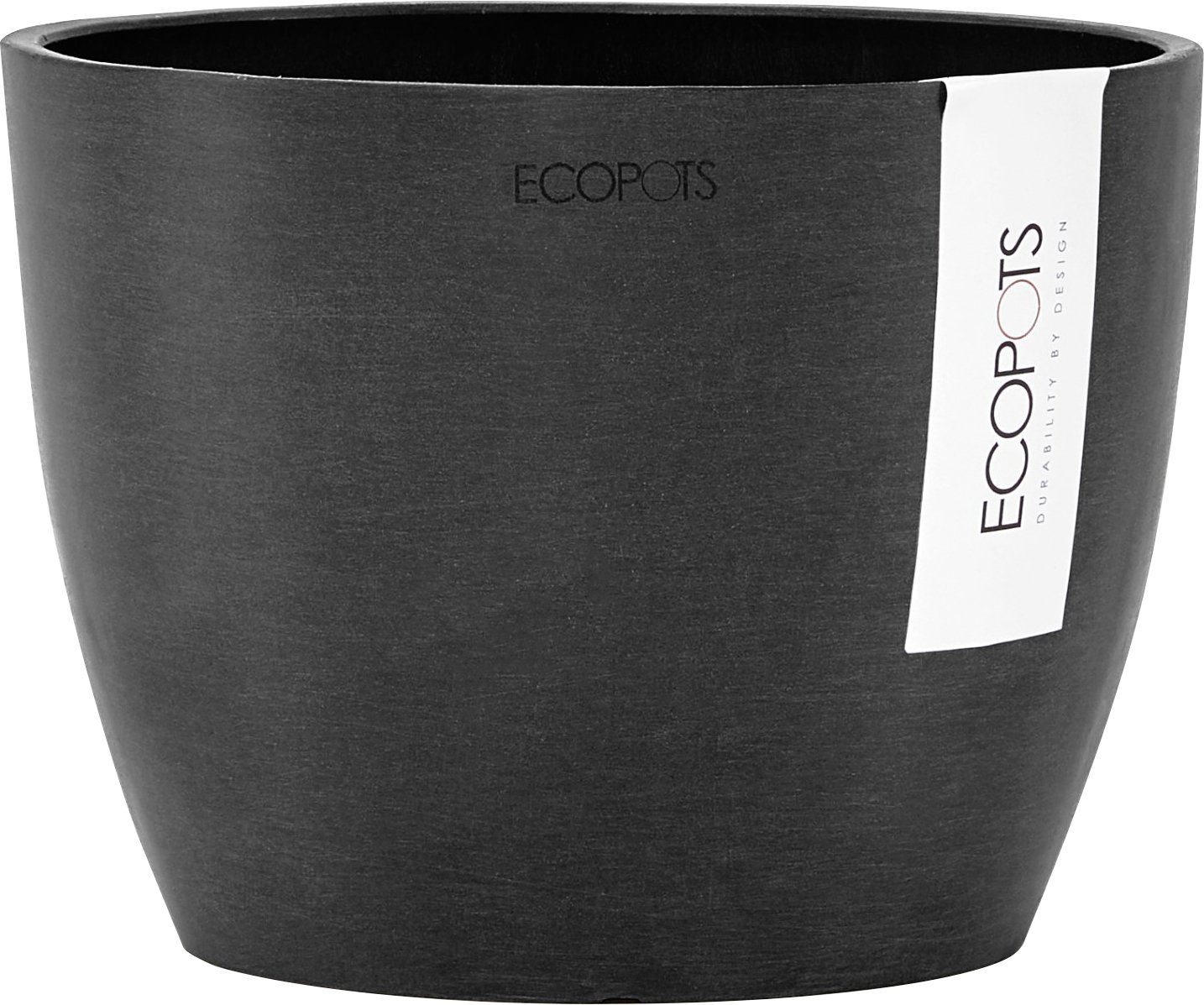 ECOPOTS Blumentopf STOCKHOLM 16x16x12,5 cm Grey, BxTxH: Dark