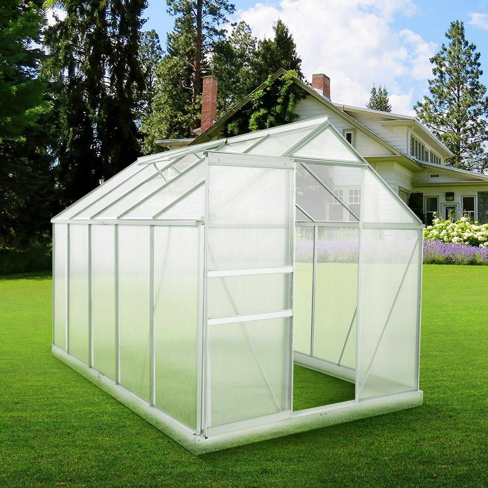 Zelsius Gewächshaus Aluminium Gewächshaus SET, 310 günstig online kaufen