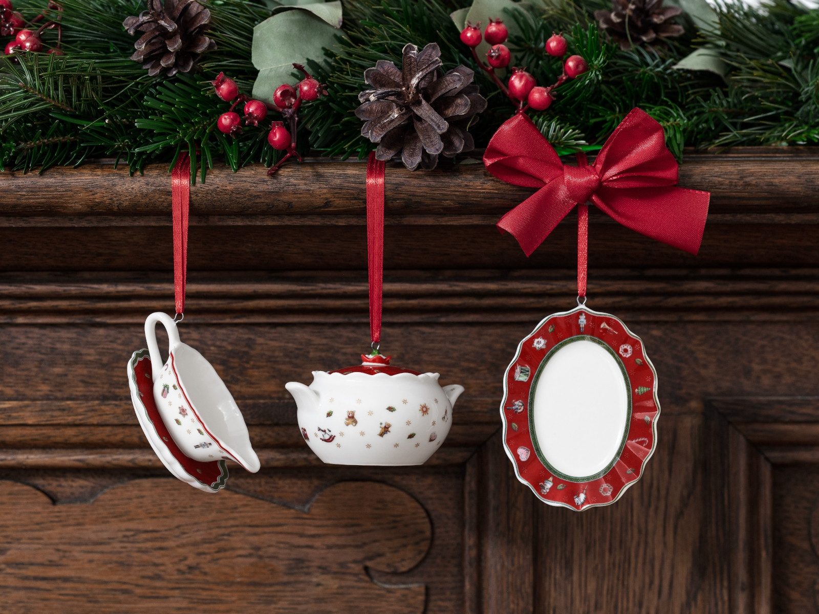 Villeroy & Boch Weihnachtsfigur Toy's Delight Ornamente Servierteile Set 3tlg.