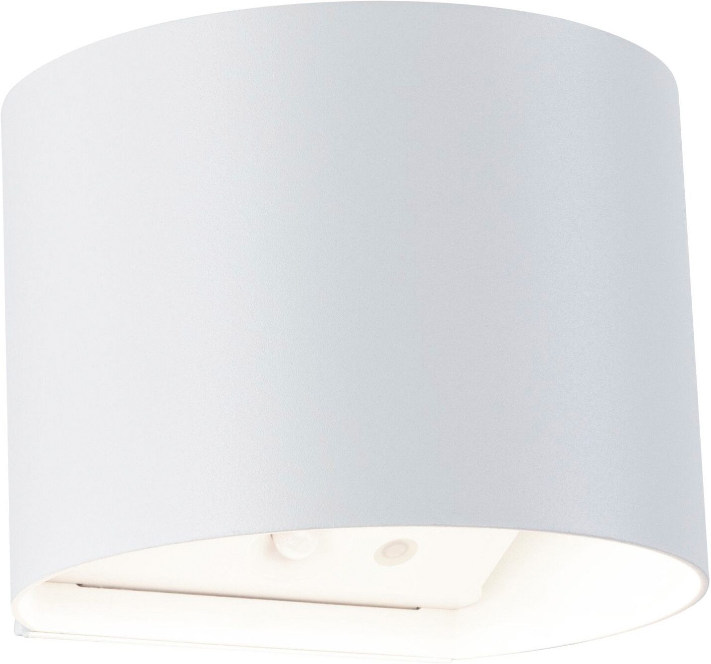 Paulmann LED Wandleuchte Nyora IP44 2W, USB-Ladefunktion, LED fest integriert, Dämmerungsgesteuerter Bewegungsmelder (HF)v