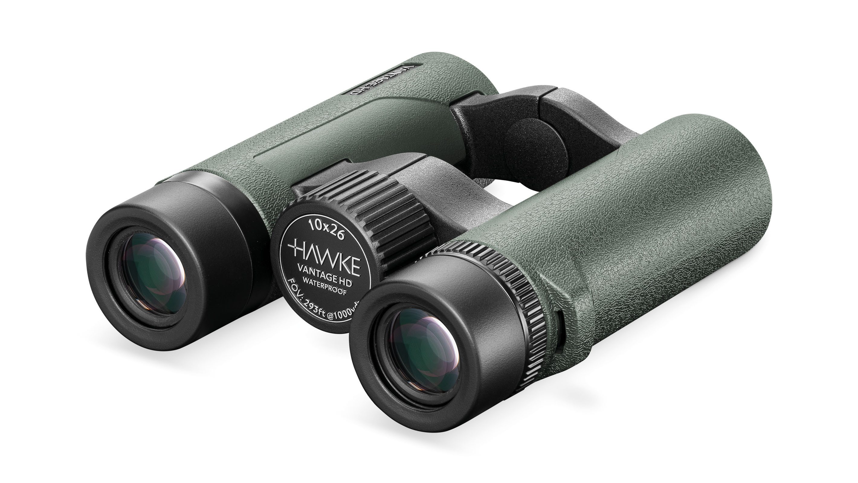 Hawke Hawke 10x26 Vantage HD Fernglas, grün gummiert Fernglas (Wasserdicht, stoßfest)