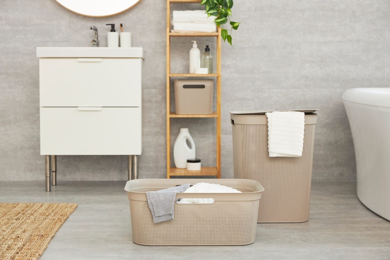 ROTHO Wäschekorb Brisen Wäschekiste 40l mit günstig online kaufen
