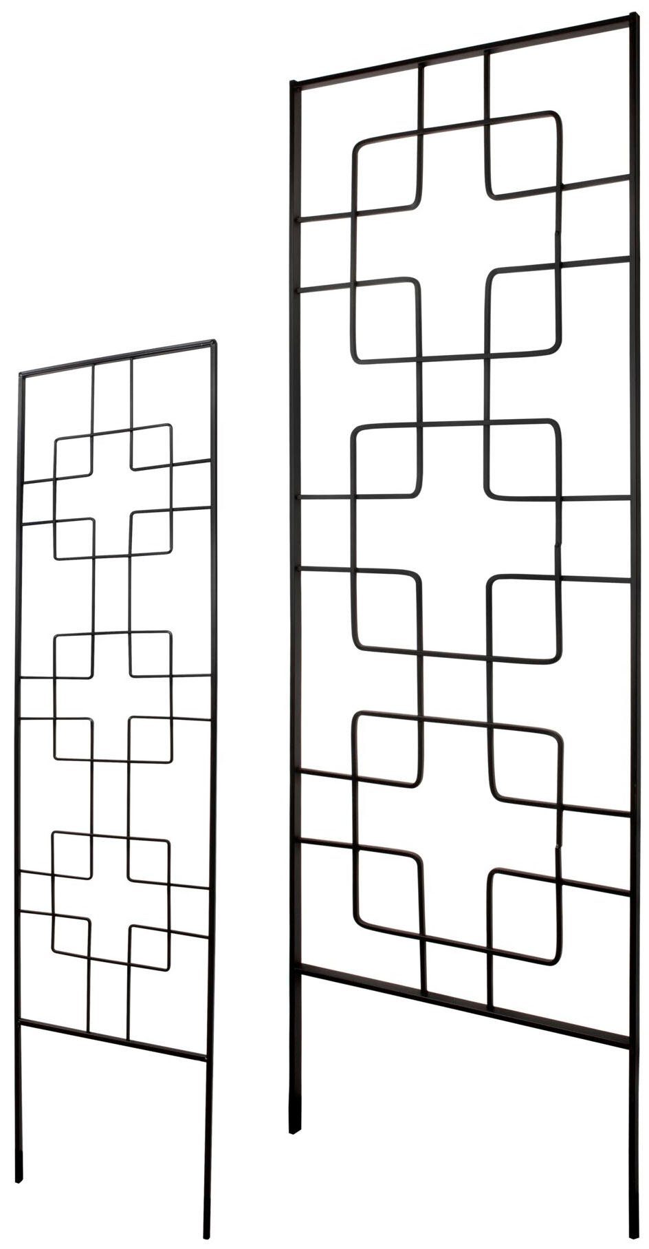 Windhager Rankgitter ZEN, aus schwarz beschichtetem Metall, H: 122 cm günstig online kaufen