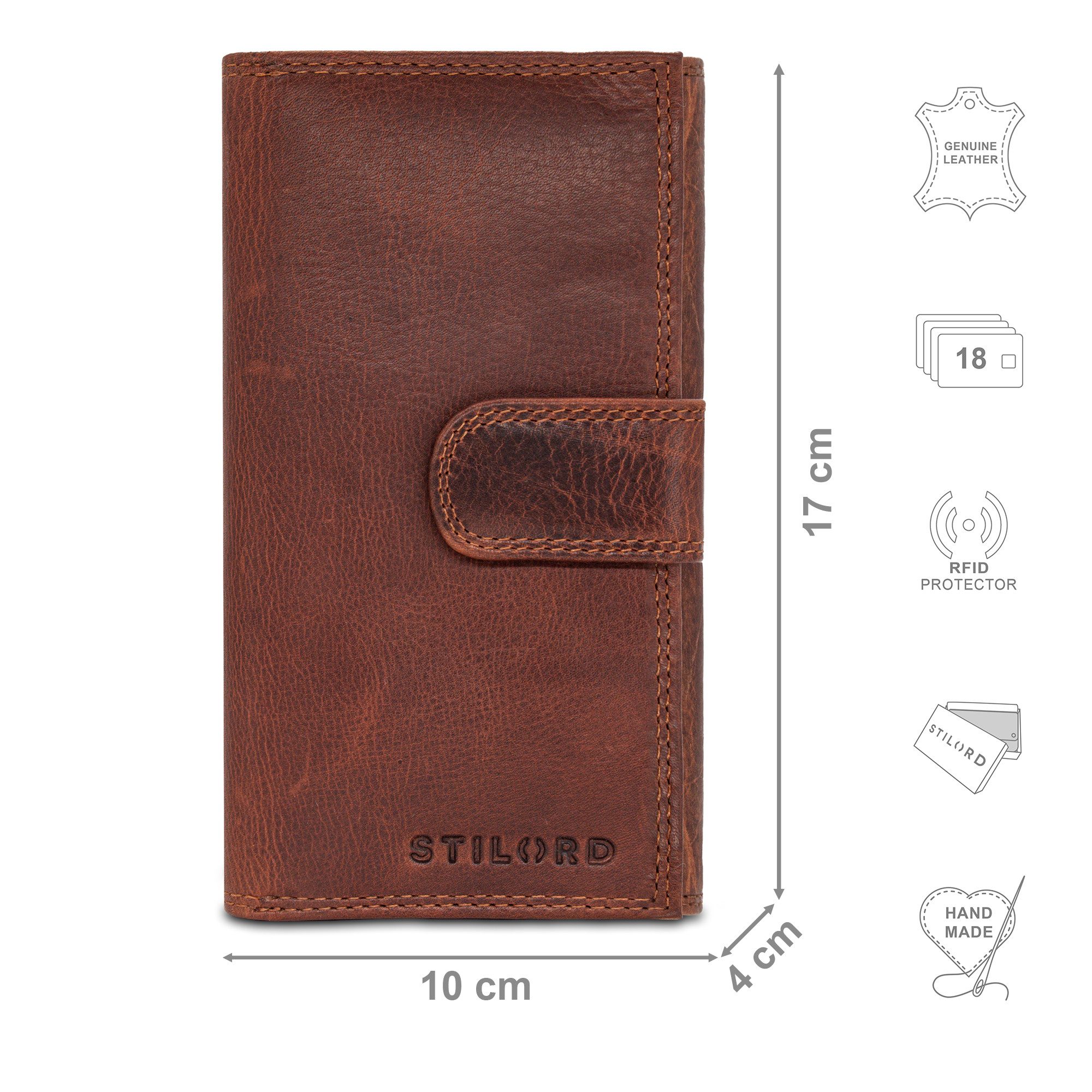 STILORD Geldbörse "Elisa" Elegante Geldbörse Damen Leder Groß viele Fächer günstig online kaufen