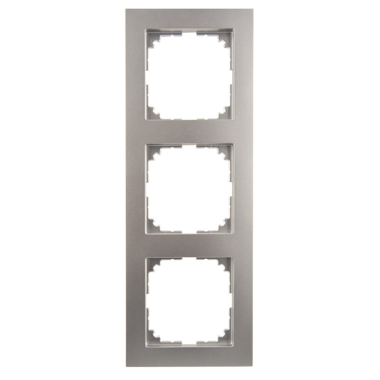 merten Abdeckrahmen Merten Abdeckrahmen 3fach M-Pure, aluminium, Aluminium