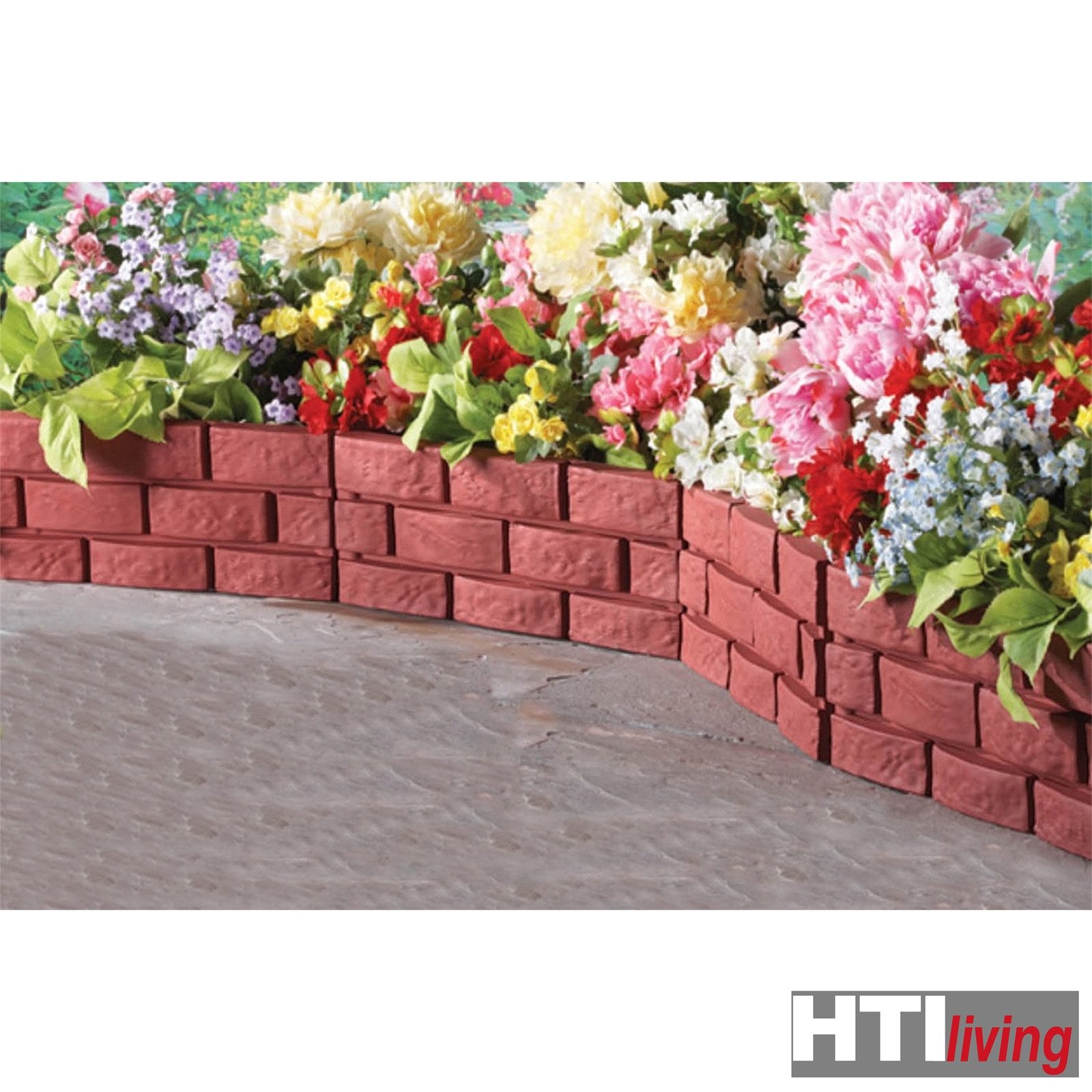 HTI-Living Beetumrandung Beeteinfassung Steinmauer 4-teilig Nessa, LxH: 45x29 cm, Set, 4 Module, Beetbegrenzung Beetumrandung