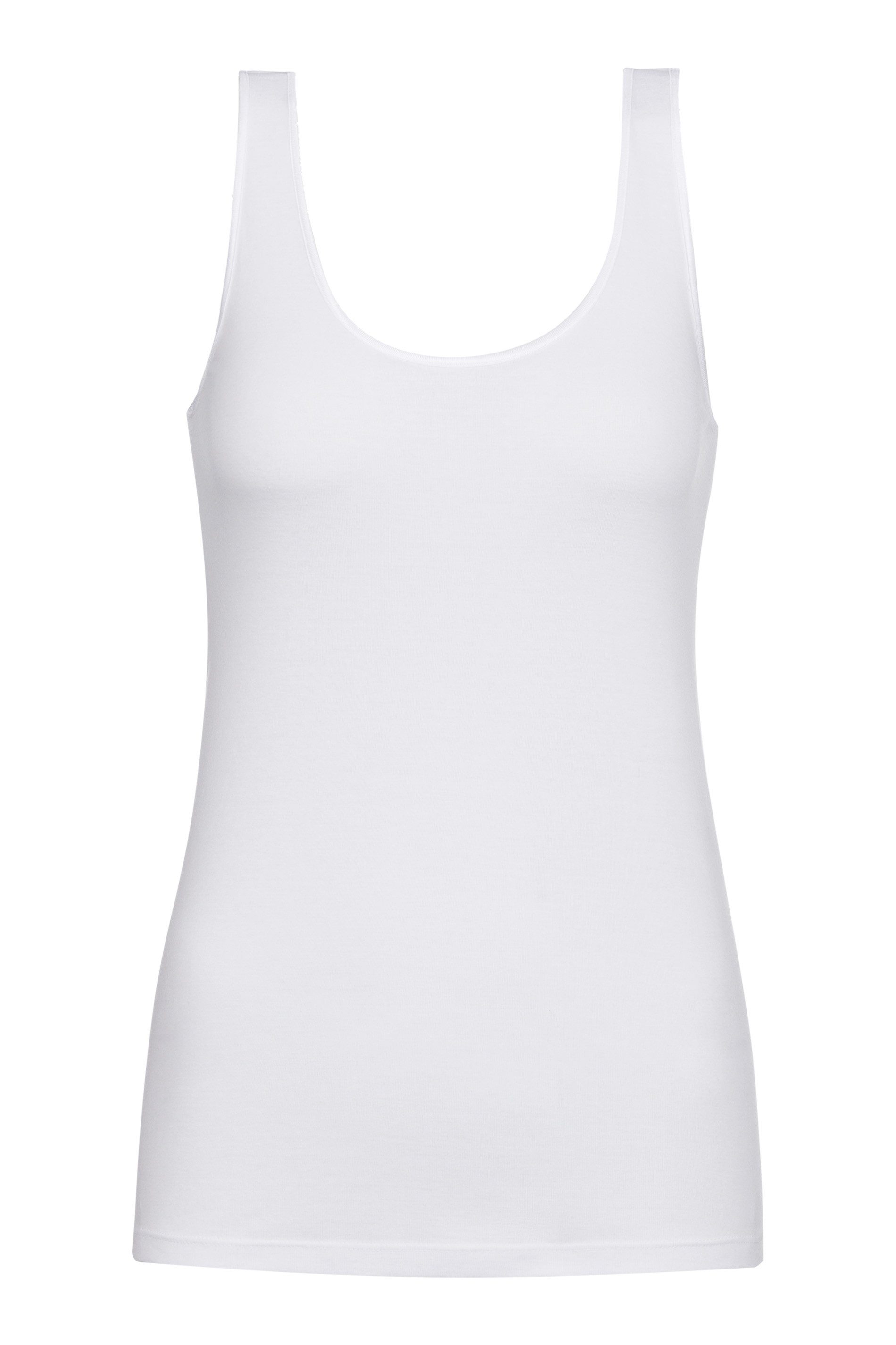 Mey Tanktop Noblesse ohne auftragende Seitennähte, Slim Fit, tiefer Rundhalsausschnitt