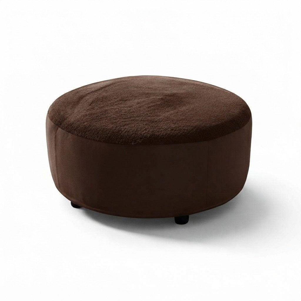 Xlmoebel Fußhocker Runder Pouf Hocker Beistellhocker Polsterhocker Sitzhocker (Hocker, 1 St., Hocker), Made in Europa