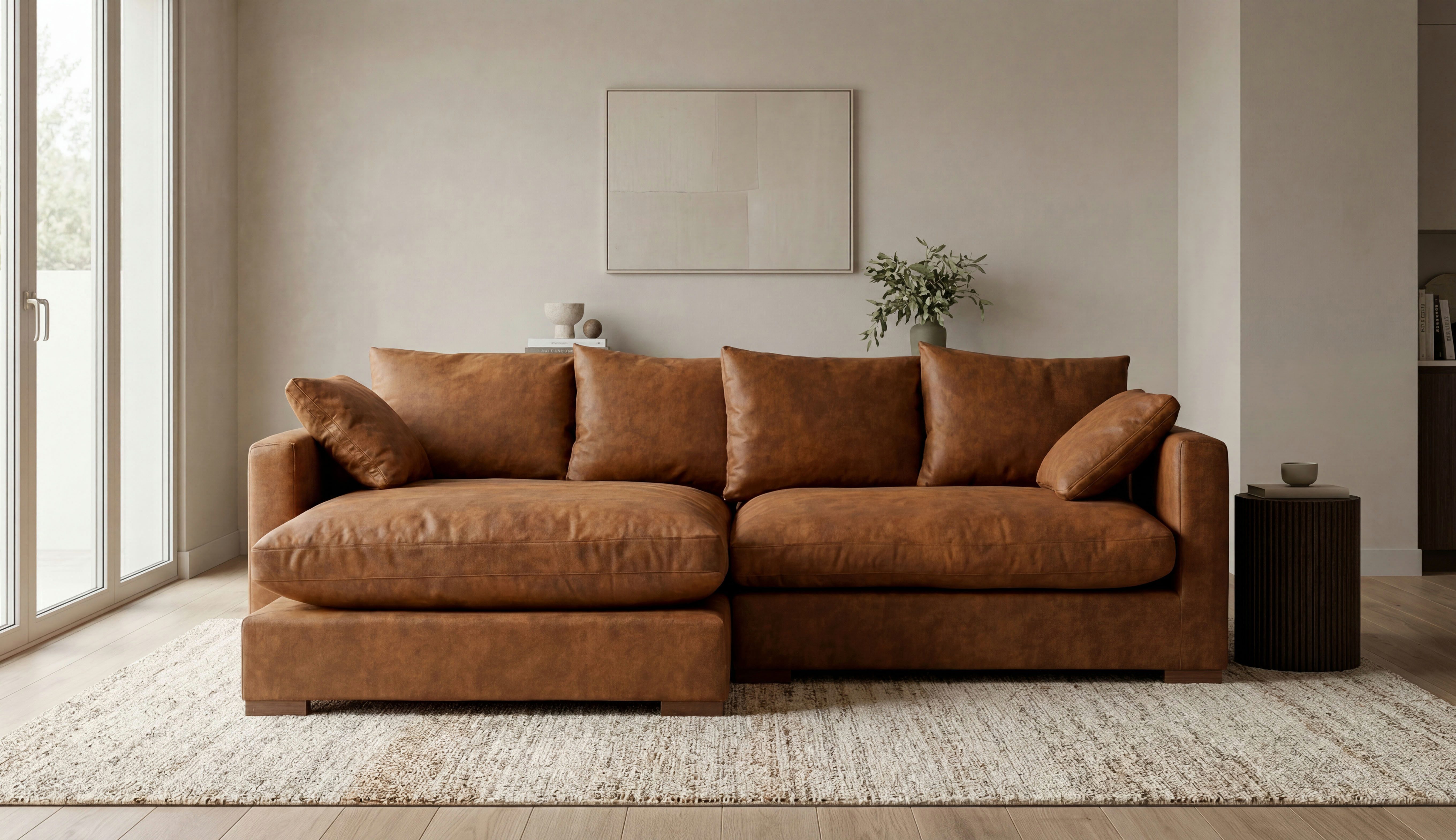 OTTO home Ecksofa Coray, Breite 266 cm, extra weich und kuschelig, mit Federn und Daunen