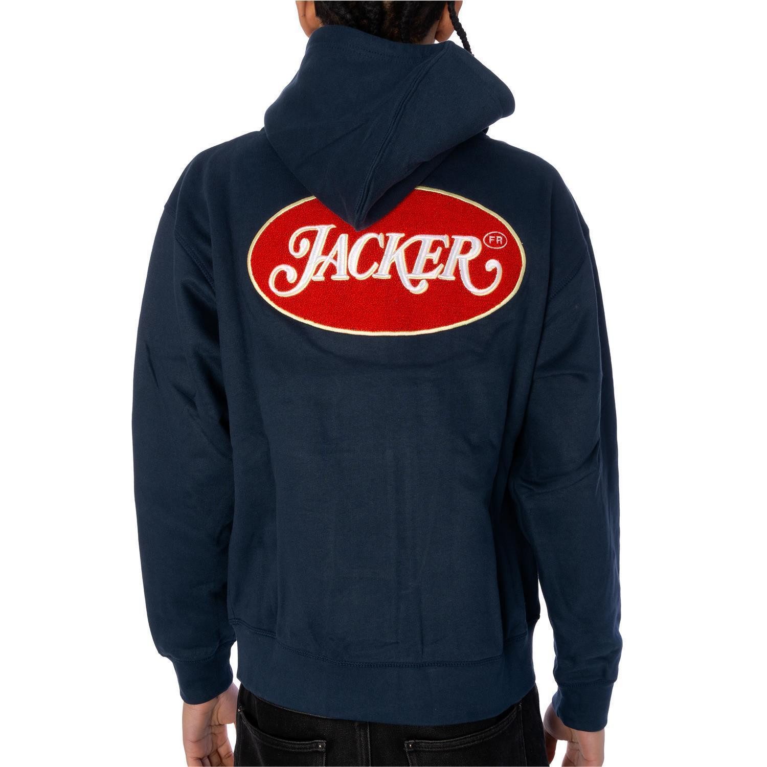 JACKER Sweatjacke Jacke Jacker Pestorosso Zipped Geteilte Kängurutasche