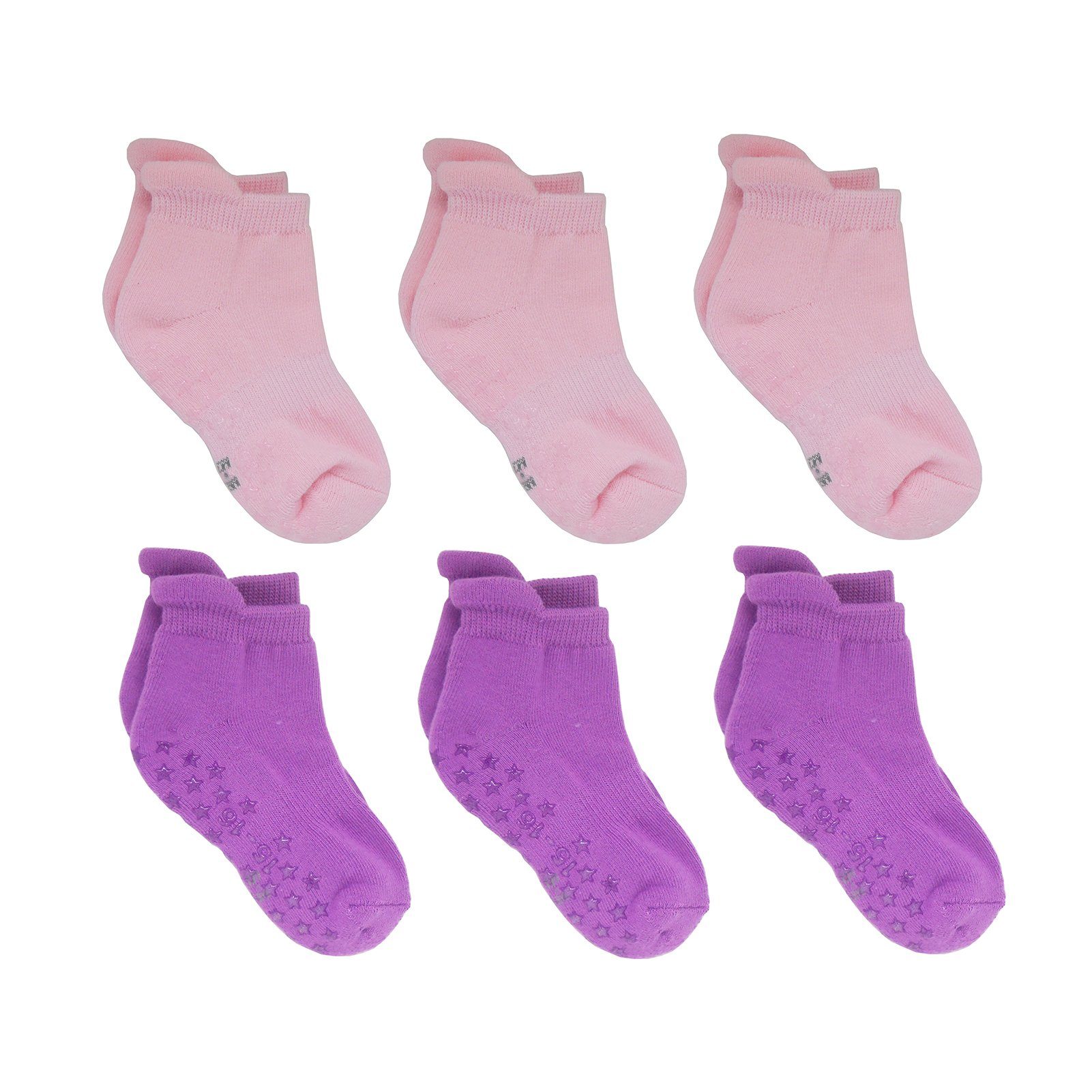 Yalion Kurzsocken Weiche Kinder Antiruschsocken Halbplüsch (6-Paar) Elastisch
