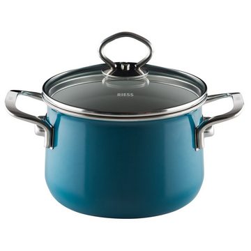 Riess Topf-Set Topfset Starterset 4-teilig AQUAMARIN, Emaille (4-tlg)